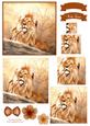King of the Jungle Watercolour Pyramid Topper