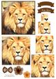 King of the Jungle Watercolour Pyramid Topper