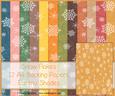 Snow Flakes 12 A4 Backing Papers - Earthy Shades