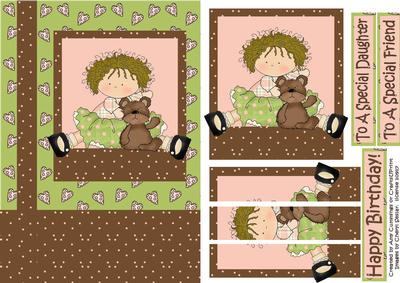 Happy Birthday Special Daughter-friend Stacker Card Front