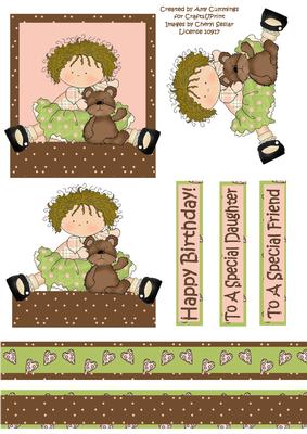 Happy Birthday Special Daughter-friend Decoupage Design