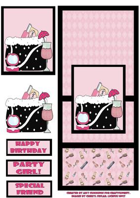 Party Girl! Over the Edge Card