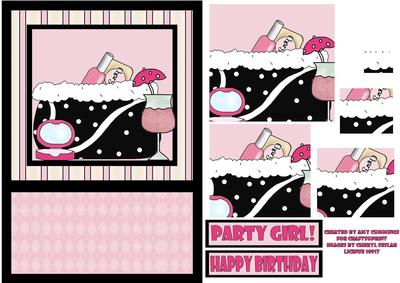 Party Girl! Pyramid Card Front