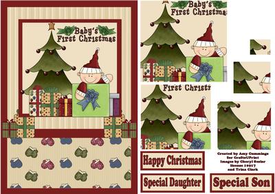 Baby's First Christmas, Pyramid Card Front