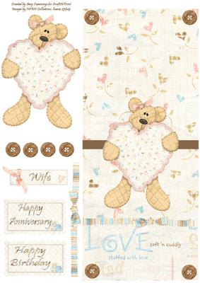 A Beary Special Love Wife Over the Edge Card