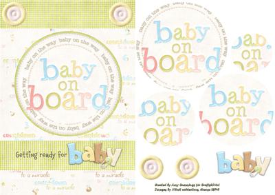 Baby on Board Pyramid Card Front