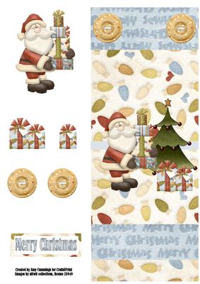Santa's Here! Over the Edge Card