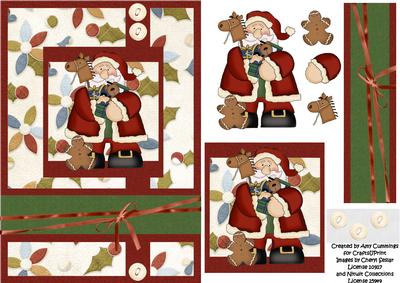 The Presents Are Here! Decoupage Card