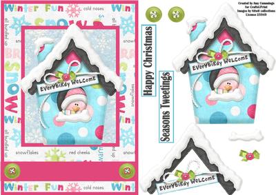 Seasons Tweetings! Decoupage Card Front