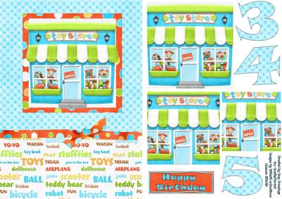 Toy Shop Pyramid Card Front 3rd 4th 5th