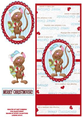 Christmouse Joy! Over the Edge Card