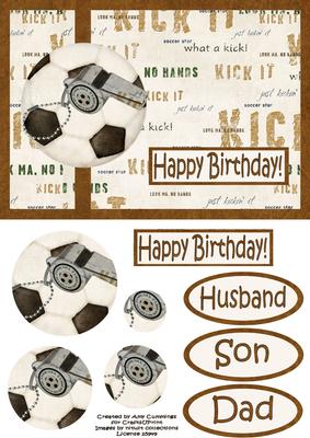 Football Landscape Pyramid Card