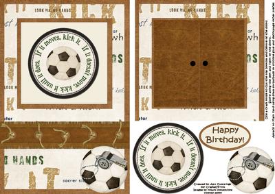 Open the Door! Football Themed Birthday Card
