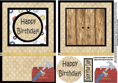 Open the Door! Men's DIY Birthday Card