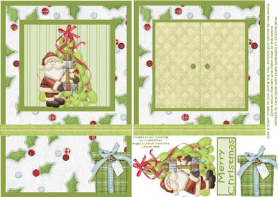 Open the Door! Santa is Here Christmas Card