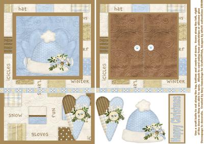 Open the Door! Winter Wear Christmas Card