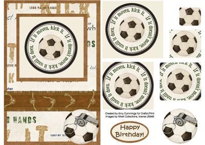 Football Themed Male Birthday Card