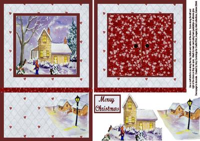 Open the Door! Christmas House Card
