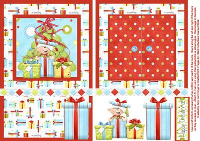 Open the Door! an Elfin Surprise Card