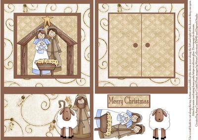 Open the Door! Nativity with Shepherd Card