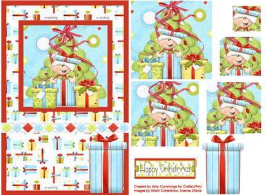 An Elfin Surprise Pyramid Card