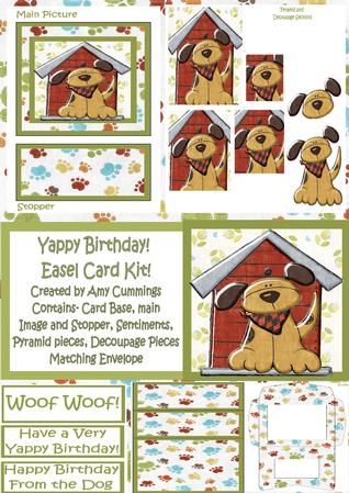 Yappy Birthday! Easel Card Kit