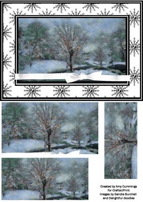 A Elegant Christmas Day Pyramid Card