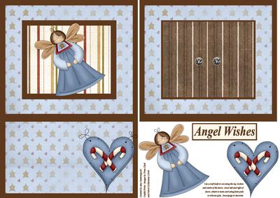 Open the Door! Christmas Angel Wishes Card