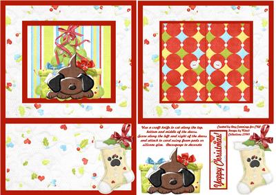 Open the Door! Yappy Christmas Card