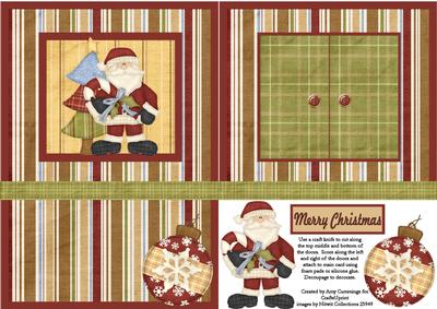 Open the Door! Father Christmas Card