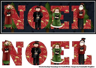 Carol Singers Noel Large Dl Card