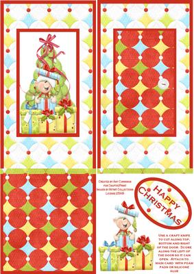 Open the Door! Elf Christmas Large Dl Card