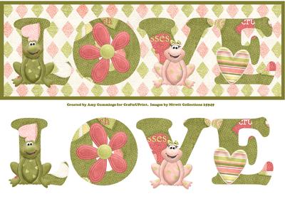 Toadally Yours Large Dl Word Card
