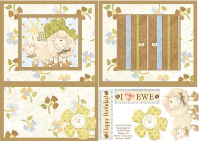 Open the Door! Spring Sheep Card