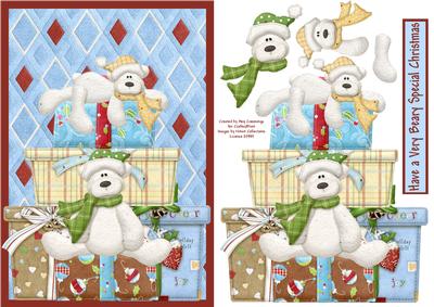 Beary Special Christmas Decoupage Card
