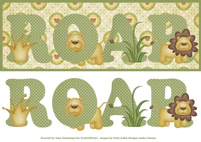 Roar! King of the Jungle Large Dl Card