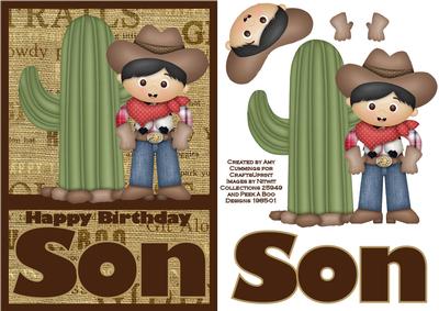 Happy Birthday Son Decoupage Card