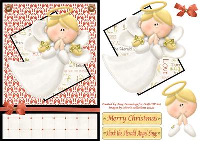 Hark the Herald Angels Sing Decoupage Card