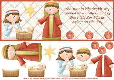 Baby Jesus Hymm Large Dl Card
