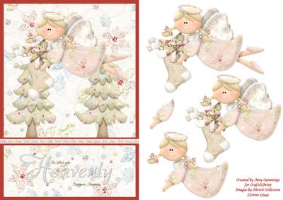 Heavenly Christmas Memories Decoupage Card