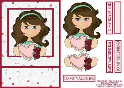 Presents for My Valentine Decoupage Card