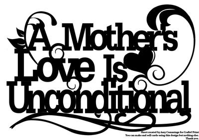 Paper Magic Frame - a Mother's Love is Unconditional