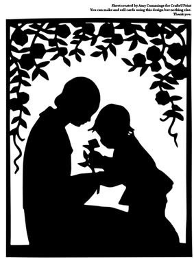 Paper Magic Frame - a Mother and Child