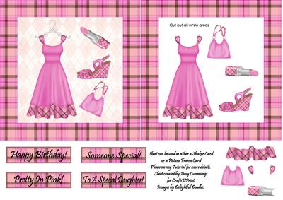 Pretty in Pink Shaker Picture Frame Card