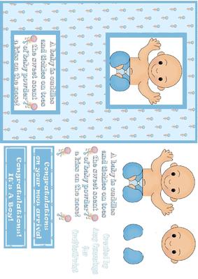 A Baby Boy Card Front