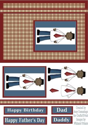Ethnic Dad Daddy Card Front