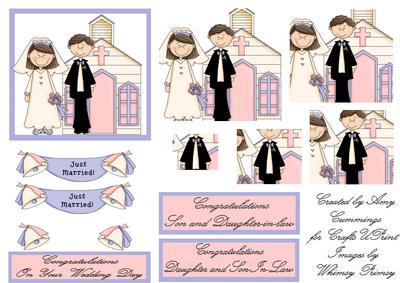 Wedding Couple with Church Pyramid