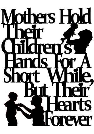 Paper Magic Frame - a Mother Holds Their Childrens