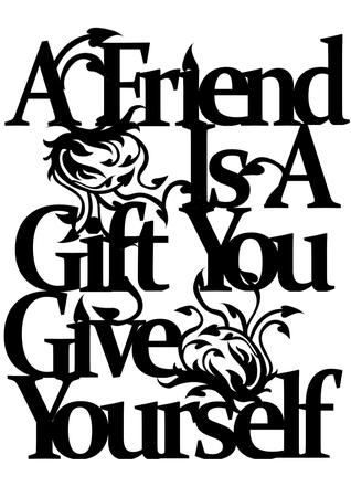 Paper Magic Frame - a Friend is a Gift