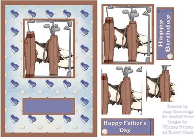 Golf Father's Day/ Birthday Card Front